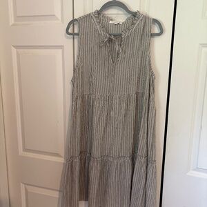 Mododoc Striped Cotton Dress - Size XL - New With Tags